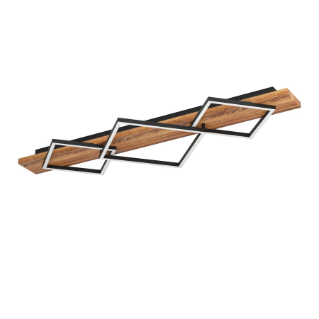 ILUMINAT - Plafoniera EGLO Boyal 901936 LED;LED 2X13W;1X16W 3000K lm 220-240V,50/60Hz L 1010mm x l 405mm x H 95mm otel/lemn negru/maro rustic plastic alb IP20