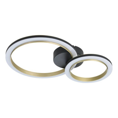 Plafoniera EGLO Calliera 901791 LED 12W 3000K lm 220-240V,50/60Hz L 420mm x l 300mm x H 80mm plastic/otel negru/alama plastic alb IP20 [2]
