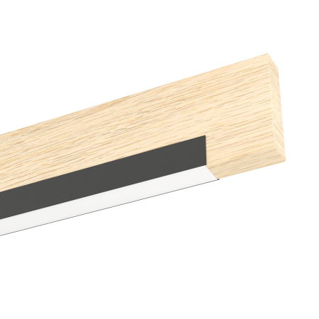 Plafoniera EGLO Camacho 901736 LED 2X10W 3000K 2600lm 220-240V,50/60Hz L 940mm x l 80mm x H 115mm otel/lemn negru/maro plastic alb IP20 [2]