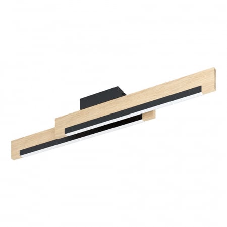 BLACK FRIDAY - Plafoniera EGLO CAMACHO 99292, LED 2X10W 2600lm 3000K, Lemn, Alb