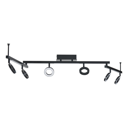 Plafoniera EGLO Cardillio 1 900839 LED;LED 6X3,2W;3X3,3W 3000K 2640;1200lm 220-240V,50/60Hz L 1585mm x l 85mm x H 200mm aluminiu/otel negru plastic satin IP20 [3]