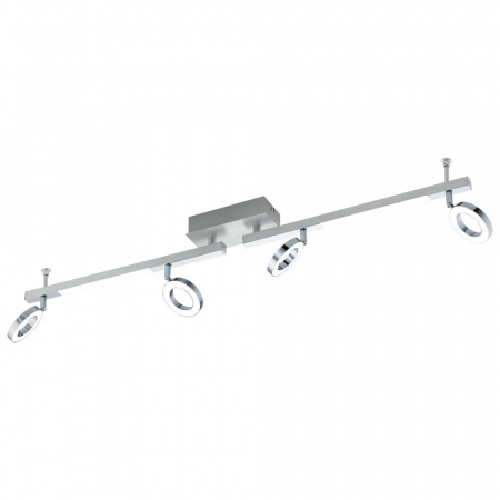 EGLO INTERIOR - Plafoniera EGLO CARDILLIO 1 96182, LED;LED 4X3.2W;2X3.3W 2320lm 3000K, Otel, Aluminiu, Satinat