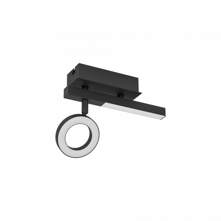 EGLO INTERIOR - Plafoniera EGLO CARDILLIO 2 900513 LED 3,2W 3000K 400lm Aluminiu Negru IP20