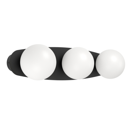 ILUMINAT - Plafoniera EGLO Castrovido 902092 G9 3X4,2W 220-240V,50/60Hz L 580mm x l 130mm x H 160mm otel negru sticla mat/opal alba IP44