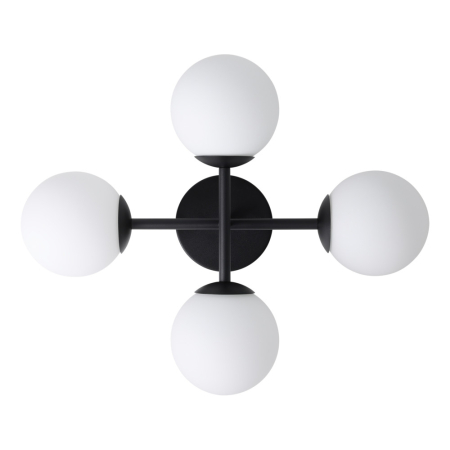 Plafoniera EGLO Castrovido 902094 G9 4X4,2W 220-240V,50/60Hz L 475mm x l 385mm x H 195mm otel negru sticla mat/opal alba IP44 [2]