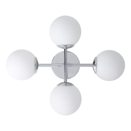 Plafoniera EGLO Castrovido 902098 G9 4X4,2W 220-240V,50/60Hz L 475mm x l 385mm x H 195mm otel crom sticla mat/opal alba IP44 [2]