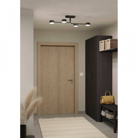 Plafoniera EGLO CLAVELLINA 900351, LED 4X6,8W 3200lm 3000K, Negru, Alb [1]