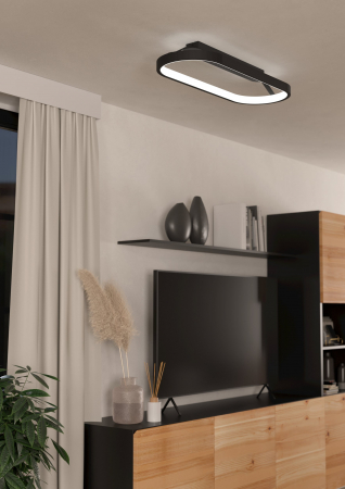Plafoniera EGLO Codriales LED 27W 3000K 4000lm Aluminiu Black IP20 [2]