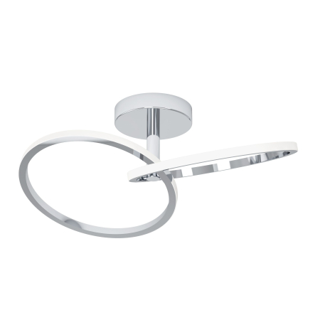 Plafoniere - Plafoniera EGLO Congiunti 902145 LED 12W 2700K, 4000K, 6500K 1500lm 220-240V,50/60Hz L 465mm x l 280mm x H 140mm otel crom plastic alb IP20