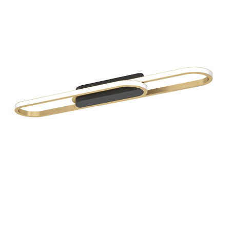 ILUMINAT INTERIOR - Plafoniera EGLO Conivarena 902159 LED 20W 2700K, 4000K, 6500K 2500lm 220-240V,50/60Hz L 690mm x l 170mm x H 55mm aluminiu/otel negru plastic alb IP20
