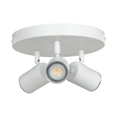 Plafoniera EGLO Consuma 1 901962 GU10 3X5W 220-240V,50/60Hz H 130mm x Ø250mm otel alb  IP44 [3]