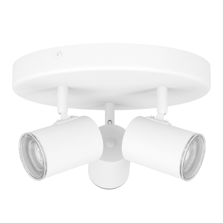 Plafoniera EGLO Consuma 1 901962 GU10 3X5W 220-240V,50/60Hz H 130mm x Ø250mm otel alb  IP44