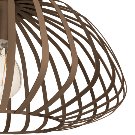 Plafoniera EGLO Espinal 901096 E27 1X40W 220-240V,50/60Hz H 220mm x Ø385mm otel bronz  IP20 [2]