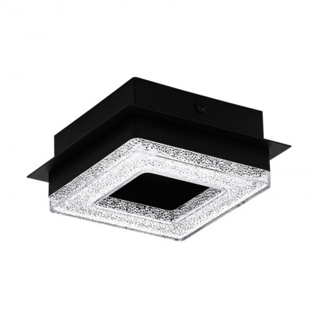 BLACK FRIDAY - Plafoniera Eglo Fradelo 1, negru mat, LED, 4W, 400 lumeni, alb cald 3000K, 99324