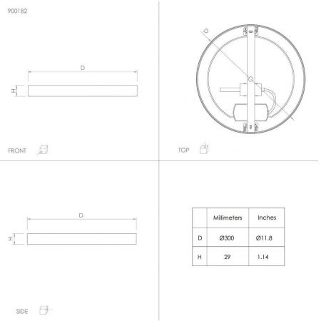 Plafoniera EGLO FUEVA 5 900182, LED 20,5W 2400lm 3000K Ø285, Alama periata, Alb [1]