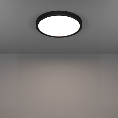 Plafoniera EGLO Fueva 6 901326 LED 14,2W 2700K, 4000K, 6500K 2000lm 220-240V,50/60Hz H 25mm x Ø278mm plastic negru plastic alb IP44 [4]