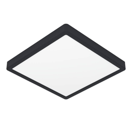 ILUMINAT - Plafoniera EGLO Fueva 6 901331 LED 13W 2700K, 4000K, 6500K 2100lm 220-240V,50/60Hz L 290mm x l 290mm x H 25mm plastic negru plastic alb IP44