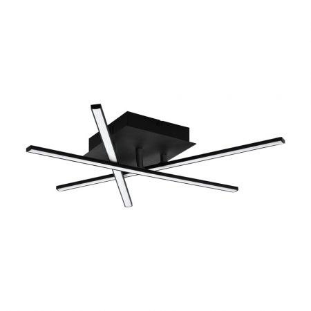 BLACK FRIDAY - Plafoniera EGLO LASANA 3 99315, LED 10.5W 1500lm 3000K, Aluminiu, Otel, Alb