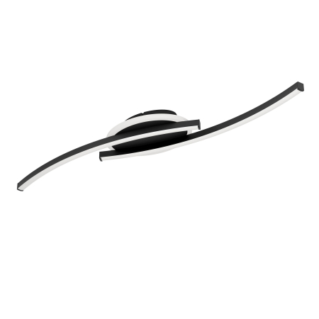 Plafoniera EGLO Lungolago 901218 LED 12W 4000K 1500lm 220-240V,50/60Hz L 740mm x l 140mm x H 60mm otel negru plastic alb IP20