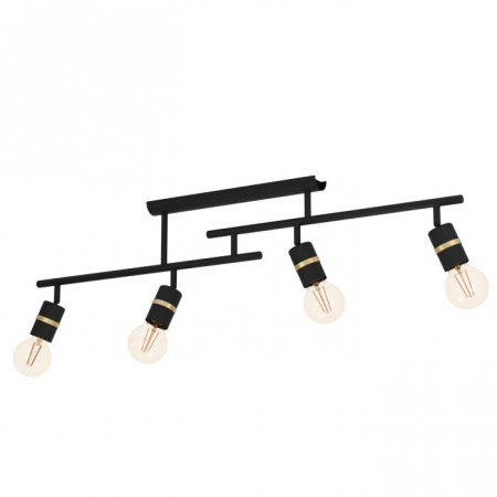 BLACK FRIDAY 2024 - Plafoniera EGLO LURONE 900176 E27 4x10W Negru Alama