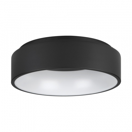 BLACK FRIDAY 2024 - Plafoniera EGLO MARGHERA 2 390049, LED 25.5W, 3000lm, 3000K, Otel, Negru, Plastic, Alb