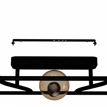 Plafoniera EGLO Messinaro E27 3x40W  lm Metal Black/Brass IP20 [3]