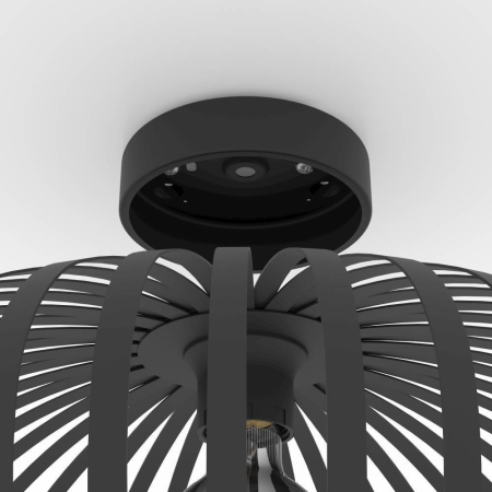 Plafoniera EGLO Mogano 3 900721 E27 1X40W 220-240V,50/60Hz H 180mm x Ø430mm otel negru  IP20 [2]