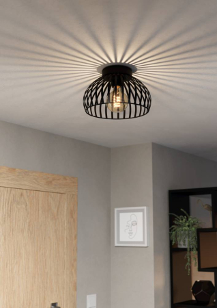 Plafoniera EGLO Mogano 3 900792 E27 1X40W 220-240V,50/60Hz H 180mm x Ø280mm otel negru  IP20 [4]