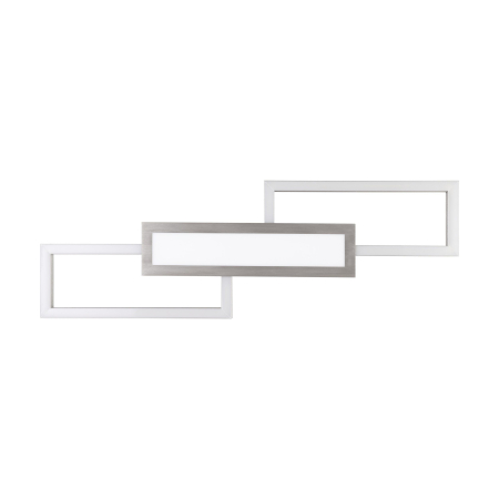 Plafoniera EGLO Monirote 99791 LED 37W 3000-6500K 4450lm 220-240V,50/60Hz L 780mm x l 260mm x H 45mm aluminiu/otel nichel satinat plastic alb IP20 [4]