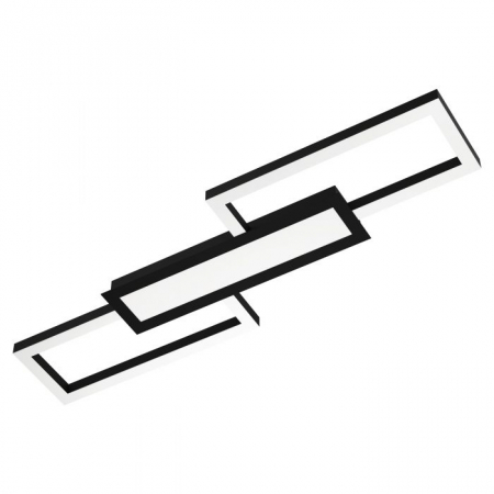 Moderne - Plafoniera EGLO MONITORE 99792, LED 37W, 4450lm, 3000K-6500K, Otel Aluminiu Negru, Plastic Alb IP20