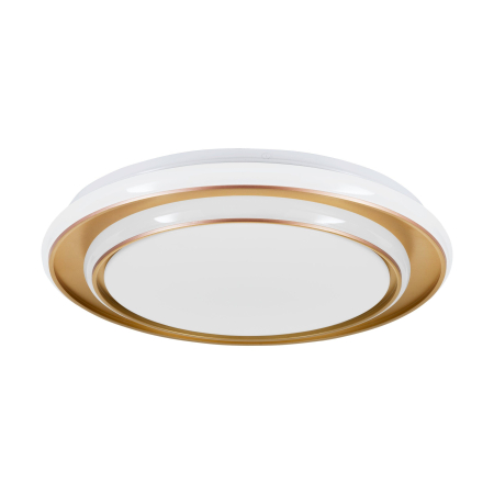 ILUMINAT INTERIOR - Plafoniera EGLO Moschetta 902044 LED 24W 2700K, 4000K, 6500K 2800lm 220-240V,50/60Hz H 70mm x Ø400mm otel gold plastic alb IP20