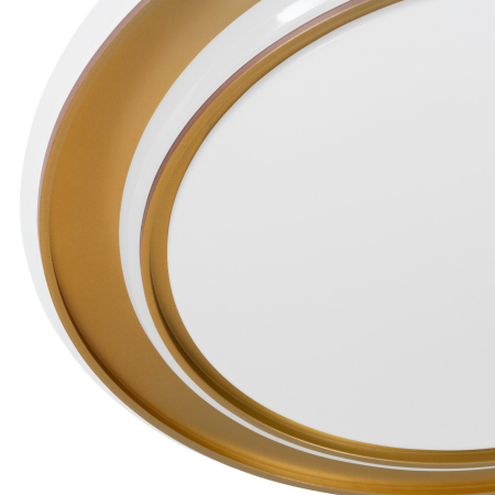 Plafoniera EGLO Moschetta 902044 LED 24W 2700K, 4000K, 6500K 2800lm 220-240V,50/60Hz H 70mm x Ø400mm otel gold plastic alb IP20 [1]