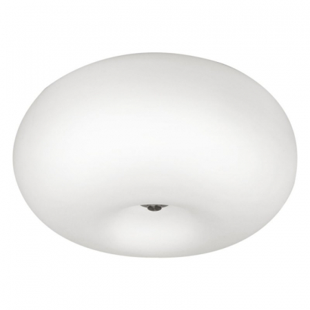 EGLO INTERIOR - Plafoniera EGLO Optica, 2XE27, 2x60W, Opal Mat-Nichel Mat - 86812