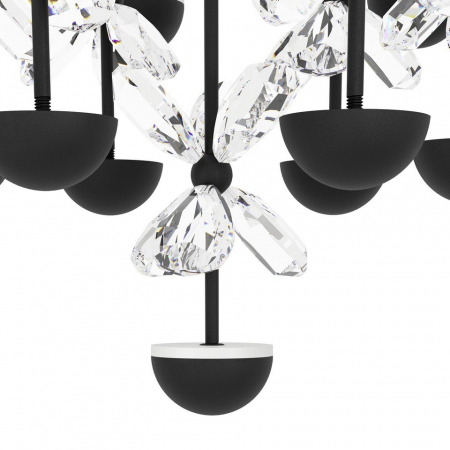 Plafonieră EGLO PIANOPOLI 2 390275, 15X1,8W, 3600lm 3000K, Oțel, Negru [1]