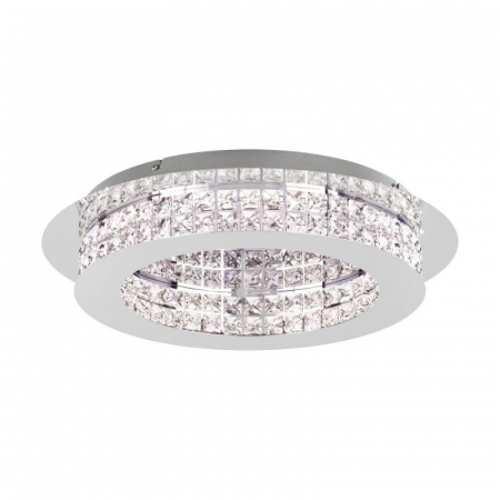 BLACK FRIDAY 2024 - Plafoniera EGLO PRINCIPE 39401, LED 10x3.2W 3800lm, 500mm, Crom/Cristal