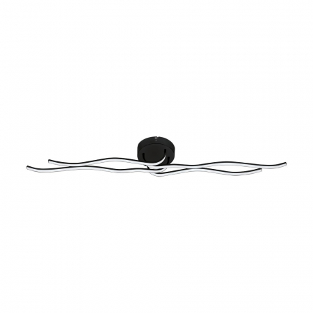 BF PLAFONIERE - Aplica/Plafoniera EGLO Roncade 1 99322 LED 37W 3000K 4700lm 220-240V,50/60Hz L 1160mm x l 180mm x H 115mm aluminiu/otel negru plastic alb IP20