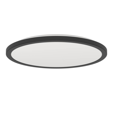 ILUMINAT INTERIOR - Plafoniera EGLO Rovito 901439 LED 18,5W 2700K, 4000K, 6500K 2300lm 220-240V,50/60Hz H 30mm x Ø389mm plastic negru plastic alb IP44