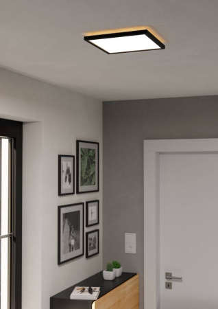 Plafoniera EGLO Rovito 901442 LED 13,4W 2700K, 4000K, 6500K 1780lm 220-240V,50/60Hz L 290mm x l 290mm x H 30mm plastic negru plastic alb IP44 [3]