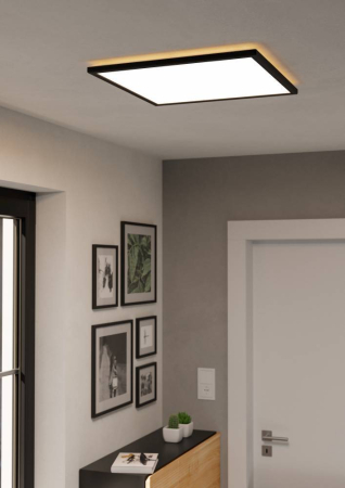 Plafoniera EGLO Rovito 901444 LED 17W 2700K, 4000K, 6500K 2800lm 220-240V,50/60Hz L 500mm x l 500mm x H 32mm plastic negru plastic alb IP44 [3]