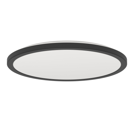 ILUMINAT INTERIOR - Plafoniera EGLO Rovito-R 901454 LED 18,5W 2700-6500K 2300lm 220-240V,50/60Hz H 30mm x Ø389mm plastic negru plastic alb IP44
