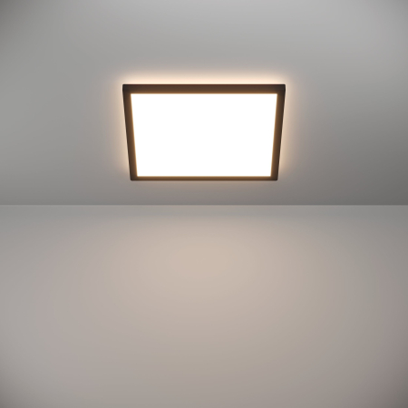 Plafoniera EGLO Rovito-R 901456 LED 17,6W 2700-6500K 2400lm 220-240V,50/60Hz L 390mm x l 390mm x H 30mm plastic negru plastic alb IP44 [3]