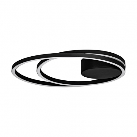 Plafoniera EGLO Ruotale 900471 LED 36W 3000K 4400lm 220-240V,50/60Hz H 55mm x Ø450mm aluminiu/otel negru plastic alb IP20
