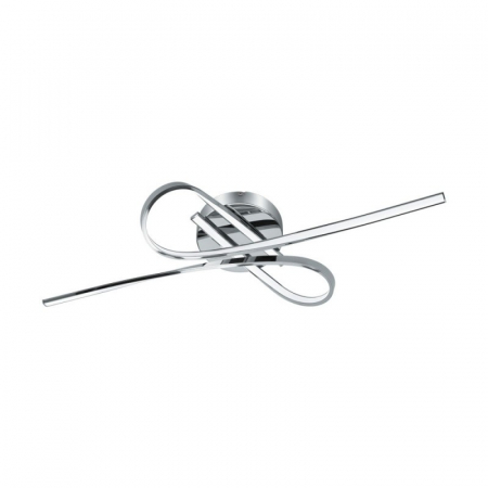 EGLO INTERIOR - Plafoniera EGLO SELVINA, LED, 2X10W, 1800lm, 3000K, Aluminiu, Crom - 96329