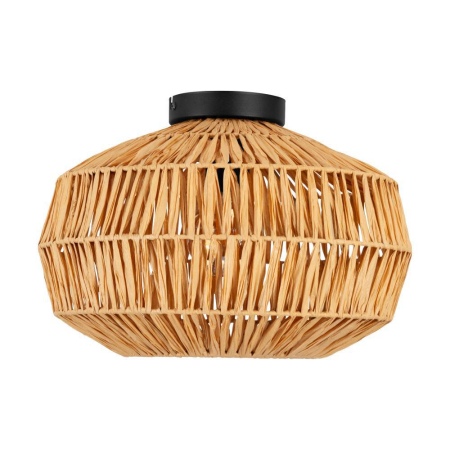 Plafoniera EGLO Sheldon 44142 E27 1X40W 220-240V,50/60Hz H 265mm x Ø380mm otel negru hartie natur IP20 [2]