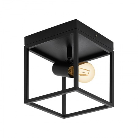 Moderne - Plafoniera Eglo Silentina, negru, 1XE27, 98331