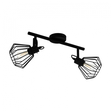 BLACK FRIDAY 2024 - Plafoniera EGLO TABILLANO 98763, E27 2X40W, Negru