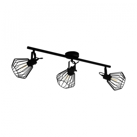 EGLO INTERIOR - Plafoniera EGLO TABILLANO 98764, E27 3X40W, Negru