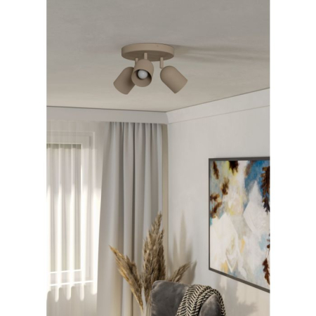 Plafoniera EGLO Tilston 44163 E14 3X40W 220-240V,50/60Hz H 210mm x Ø250mm otel sandy  IP20 [1]