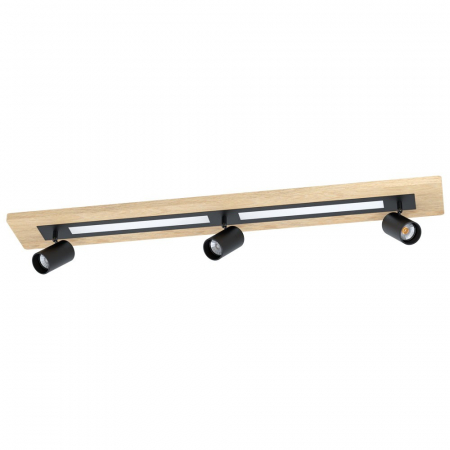 EGLO INTERIOR - Plafoniera EGLO TORRESTRALLE 39749, LED;GU10 2X12W;3X4.5W 2800lm 3000K, Lemn, Alb