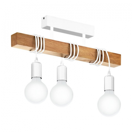 Plafoniera EGLO Townshend, 33166, 3xE27, Stejar deschis